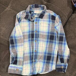Navy and Light Blue Plaid Shirt